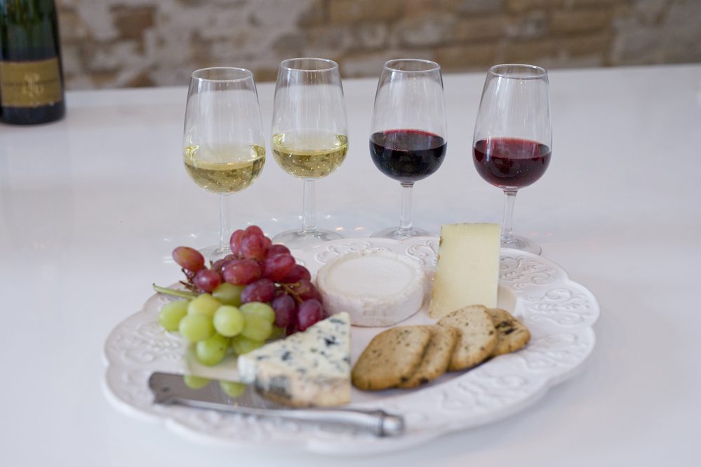 wine & cheese paring singles tasting