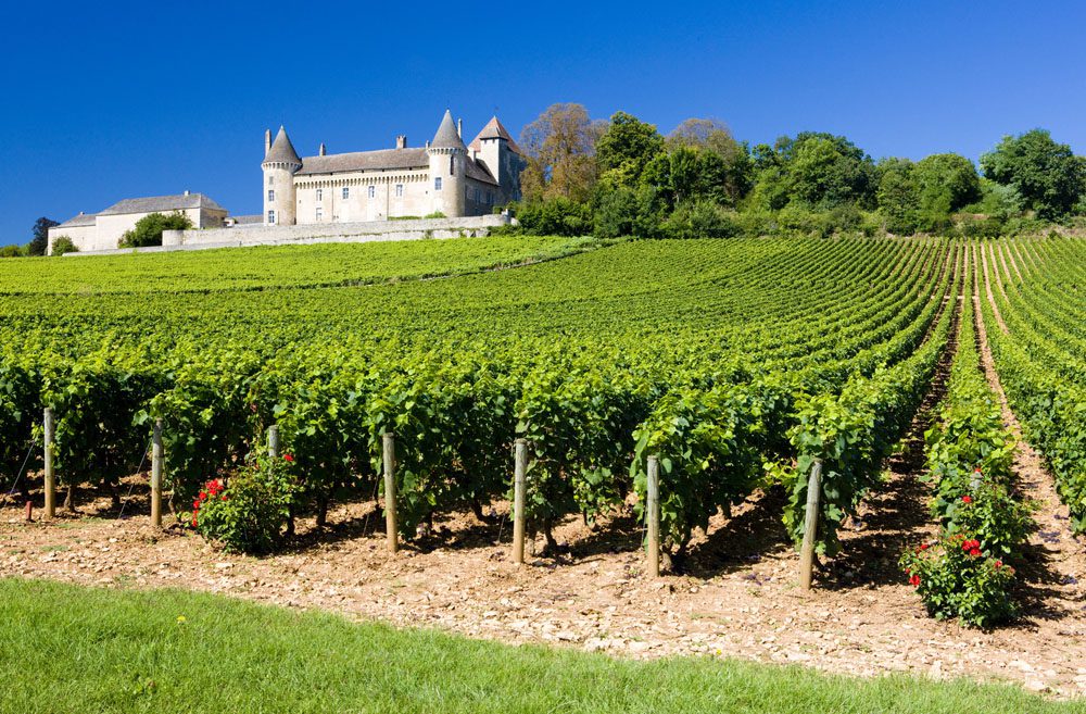 Chateau de Rully in Burgundy, one of the great French wine regions